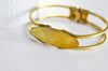 Bracelet manchette ressort laiton brut, fournitures créatives, laiton brut, bracelet laiton, fabrication bijoux, sans nickel, 47x60mm,G2710-Gingerlily Perles