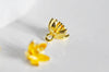 pendentif connecteur fleur dorée, connecteur doré, fleur laiton,création bijou,pendentif doré,pendentif fleur, les 10-G1048