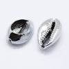 Pendentif coquillage cauris argent, coquillage naturel,cauri argent,création bijoux,coquillage bijou,coquillage,20mm,5-G1676