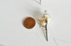 Pendentif coquillage naturel argenté, pendentif argent création bijoux, coquillage Conch bijou,coquillage naturel, 30mm-G1259
