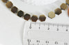 Perle hexagone hématite doré9mm, perles pierre fine, fabrication bijoux,hematite, pierre dorée,perle géo,lot de 10-G78