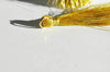Pompon doré ,pompon décoration,scrapbooking,pompon soie, création bijoux, accessoire,longueur 4.8cm, l'unité,G1618