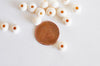 Perles en bois brut rondes, fournitures créatives, perles bois,perle bois,bois brut, création bijoux,Perles géométriques,8mm, lot de 50-G545