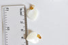 Pendentif coeur nacre blanche naturelle doré,pendentif coeur,coeur nacre,coquillage blanc,création bijou, 19mm, l'unité,G1066