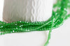 Perles cristal toupies facette vert transparent,perle bijoux,perle cristal vert,fourniture créative,Perle bicone facette,fil de 150,3mm G322