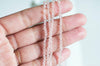 Perles cristal toupies facette rose transparent,perles bijoux,perle cristal rose,Perle bicone facette,fil de 150,3mm-G1856