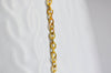 Chaine acier dorée 14 carats forçat texturée, fournitures créatives, chaine doree,chaine plaquée or, création bijoux, 1metre,2mm -G448