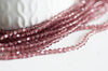 Perles cristal toupies facette violet transparent,perles bijoux,perle cristal violet,Perle bicone facette,fil de 150,3mm-G1424