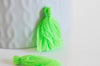 Pompon vert florescent coton,fournitures,décoration pompon,accessoire coton, pompon boucles,fabrication bijoux,coton vert,28mm G4812