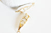 coquillage naturel blanc doré, pendentif argent création bijoux, coquillage nacré, bijou coquillage naturel,43-47mm-G2087
