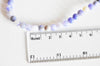 Perles calcédoine bleue, chalcédonie,pierre naturelle, création bijoux,perles pierre,quartz naturel, 6mm, le fil de 60,G2937