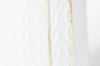 Chaine fine dorée boule 16K 2.5microns,chaine collier, chaine dorée ,création bijoux, chaine complète,chaine dorée,1mm,45cm-G637