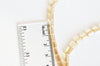 Perles facette rectangulaire verre irisé beige, Perles verre, perle rectangle, fabrication bijoux,cristal,fil de 80-G1501