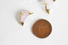 Pendentif croissant lune quartz rose doré, fournitures créatives,pendentif bijoux,lune quartz,pendentif pierre,quartz rose naturel,18mm-G515