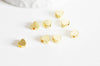 Perle coeur laiton doré 18k,dorure 18carats,fournitures créatives, sans nickel,creation bijoux,perle géométrique,7mm,lot de 10 - G33
