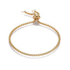 Bracelet réglable acier doré 14k, bracelet doré,création bijoux,bracelet acier or,sans nickel,bracelet acier doré,24cm -G188-Gingerlily Perles