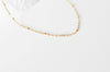 Chaine fine dorée satellite 16K,chaine plaquée or 1 micron, chaine collier, création bijoux, chaine complète,chaine dorée,1.5 mm, 40cm-G633