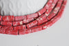 Perle regalite rouge, fourniture créative,perle rectangulaire,regalite,pierre naturelle,perles jaspe,perles pierre, fil de 29, 12mm-G1106