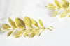 Pendentif feuille laurier laiton,breloque laiton brut, bijou laiton,feuille laurier bijoux,pendentif laiton brut,les 2, 43mm - G432