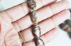 perlesjaspe sésame zébré,jaspe marron,perle zebra ovale,fourniture créative, perles pierres, perles jaspe, jaspe naturel, lot de 5 G4896