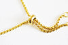 Bracelet réglable acier doré 14k, bracelet doré,création bijoux,bracelet acier or,sans nickel,bracelet acier doré,24cm -G188-Gingerlily Perles
