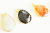 Pendentif doré agate colorée, fournitures créatives, pendentif pierre, support doré, création bijoux,agate,pierre naturelle,35-56mm-G2045
