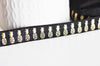 Ruban élastique noir or ananas EFJF, fabrication bijoux,bracelet EVJF,ruban mariage,fourniture créative, scrapbooking,16mm,1 mètre-G1580
