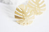 Boucles puces fer doré feuille monstera boucle,création bijoux,boucles feuille,sans nickel,la paire, boucle originale,28mm-G1310-Gingerlily Perles