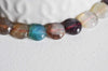 Perle disque agate, fourniture créative, perle agate,pierre naturelle,agate naturelle,perle pierre,perle facette,8mm,fil de 45 perles-G1172