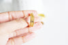 créoles larges acier doré, bijoux doré, création bijoux, oreille percée,sans nickel, la paire,boucles sans nickel, boucles acier, 27mm-G213-Gingerlily Perles