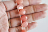 Perle goutte jadeite orange facetté,jadeite naturel,perle jadeite,perle pierre,pierre précieuse,création bijoux,15mm,lot de 5-G2096