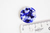 Connecteur acetate cercle bleu nuit, perle acétate, création bijoux, perles plastique,connecteur plastique,lot de 2-10, 2.7cm -G821