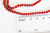 Perles toupies bordeau, perles bijoux, perle cristal rouge, perles rouge vif,Perle verre facette,perle bicone,fil de 130,4x3mm-G2137