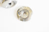 Pendentif donut pyrite grise, fournitures créatives, pendentif cercle, pyrite naturelle,pierre naturelle,création bijoux,30x5mm-G2047