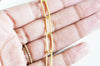 Chaine doré maille rectangle fer,chaine collier,création bijoux,chaine large,18x6mm,vendue au mètre-G1789