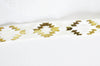 Ruban élastique motif Aztèque blanc or EFJF,fabrication bijoux,bracelet EVJF,ruban mariage,scrapbooking,16mm,1 mètre-G1887
