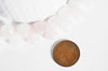 Perle goutte quartz rose,quartz rose naturel,perle quartz,perle pierre,pierre précieuse,création bijoux,12mm,lot de 5,G3032