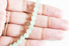 Perle jade vert ,perles rondes,perle jade,jade naturel, creation bijou, jade vert,pierre naturelle, 6mm, le fil de 60 perles,G2509