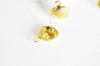 Boucles puce coquillage laiton brut, coquillage doré, boucle plage,pendentif doré,coquillage or,création bijoux, Lot de 2, 12x16mm G4879-Gingerlily Perles