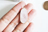 Pendentif hexagone quartz rose,Pendentif pour bijoux, pendentif pierre, pierre naturelle, pendentif rose,quartz rose naturel,37mm,G2819