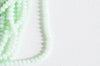 Perles toupies vert clair, perles bijoux, perle cristal vert,perle cristal, cristal vert clair,Perle verre facette, fil de 150, 3mm-G2122