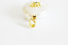 Pendentif perle naturelle Keshi oeil porte bonheur,perle eau douce,création bijou,perle naturelle blanche,17-27mm- G2028