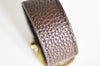 Bracelet cuir marron réglable boucle dorée,cuir naturel, bracelet pour femme, bracelet en cuir, bracelet doré, 25.5mm,G2491-Gingerlily Perles