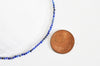 Perle lapis lazuli ronde,bijou pierre naturelle,lapis lazuli naturel,pierre naturelle,création bijoux,2mm,le fil de 38 cm, G3051