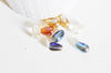 Perles cristal goutte MULTICOLORE, cristal autrichien, perles goutte, perle création bijoux,lot de 50,8x13mm,G2733