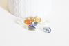 Perles cristal goutte MULTICOLORE, cristal autrichien, perles goutte, perle création bijoux,lot de 50,8x13mm,G2733