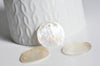 Pendentif rond nacre blanche irisé, pendentif coquillage, coquillage blanc, coquillage naturel,création bijoux, 25mm,lot 10 G3010