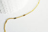 Chaine fine dorée acier fantaisie 14K, chaine collier, création bijou acier doré,chaine au mètre,2mm,Le mètre G3458