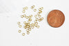 Pendentif médaille cerle texturée laiton brut, apprêt doré, sans nickel,médaille dorée,laiton brut, médaille ronde,10mm,lot de 5,G2826