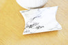 Pochette carton marbré blanc, pochette cadeau papier, papier craft,sachet cadeau,sachet mariage,scrapbooking,9.5x5.5cm, lot de 10,G2944